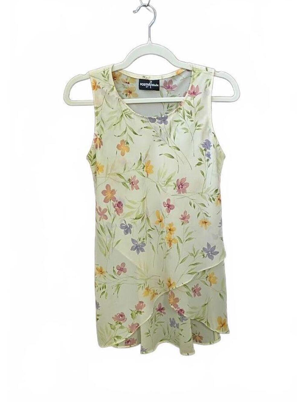 Positive Attitude Floral Tank Top Size S